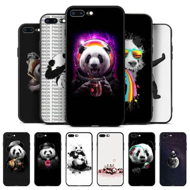 

Babaite Panda Dab on the EM Queen Coque Shell Phone Case for Apple iPhone 8 7 6 6S Plus X XS MAX 5 5S SE XR Cover
