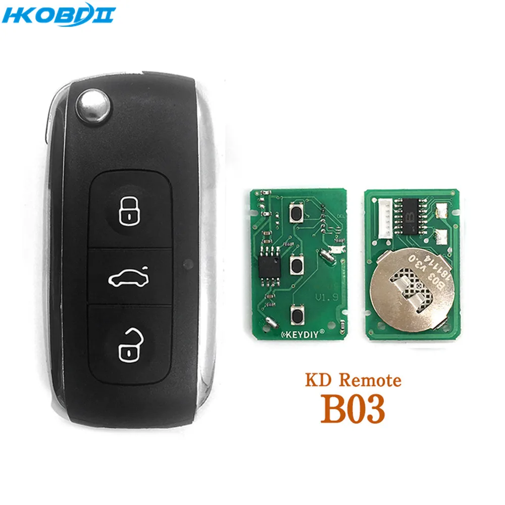 

HKOBDII KEYDIY Original KD B03 series Remotes For KD900/MINI KD/URG200 Key Programmer B Series Remotes