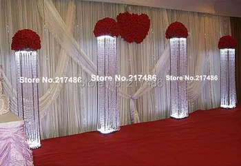 

Crystal Pillar for Wedding Walkway,Wedding Decoration Crystal Pillar