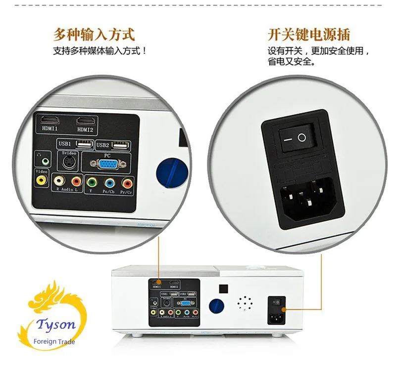 ViEYiNG LED projector HD Support 1920x1080 Proyector Home theater projector 3D home projector screen Pk led96 bt96 beamer