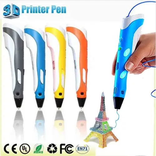 

New Creative 3D Printing Pen Intelligence Drawing 3D Pen With ABS Filament 3D Best Gift For Kids Printer Pens Free Shipping