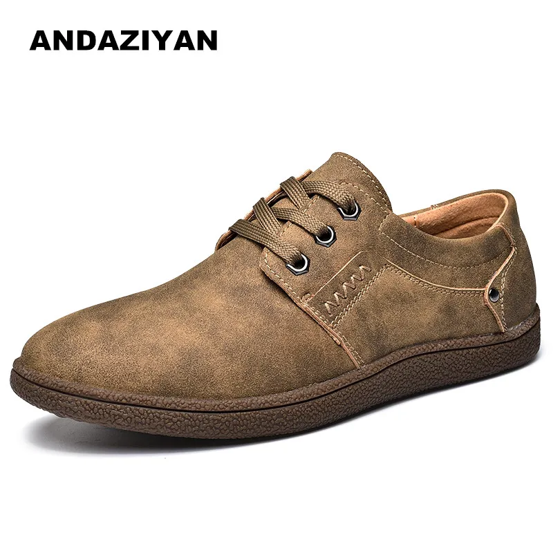 

2019 spring and autumn men's leather shoes with large size casual men shoes low to help flat with