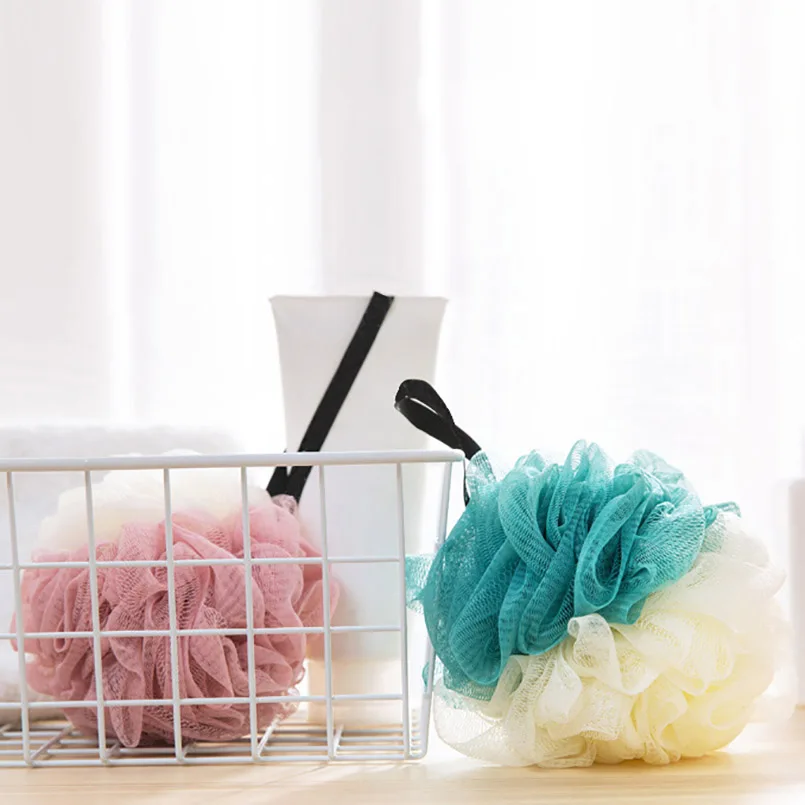 Лента двухцветная Ванна BallLarge Body Чистящая сетка Wash Bath Ball дети взрослые цветок в