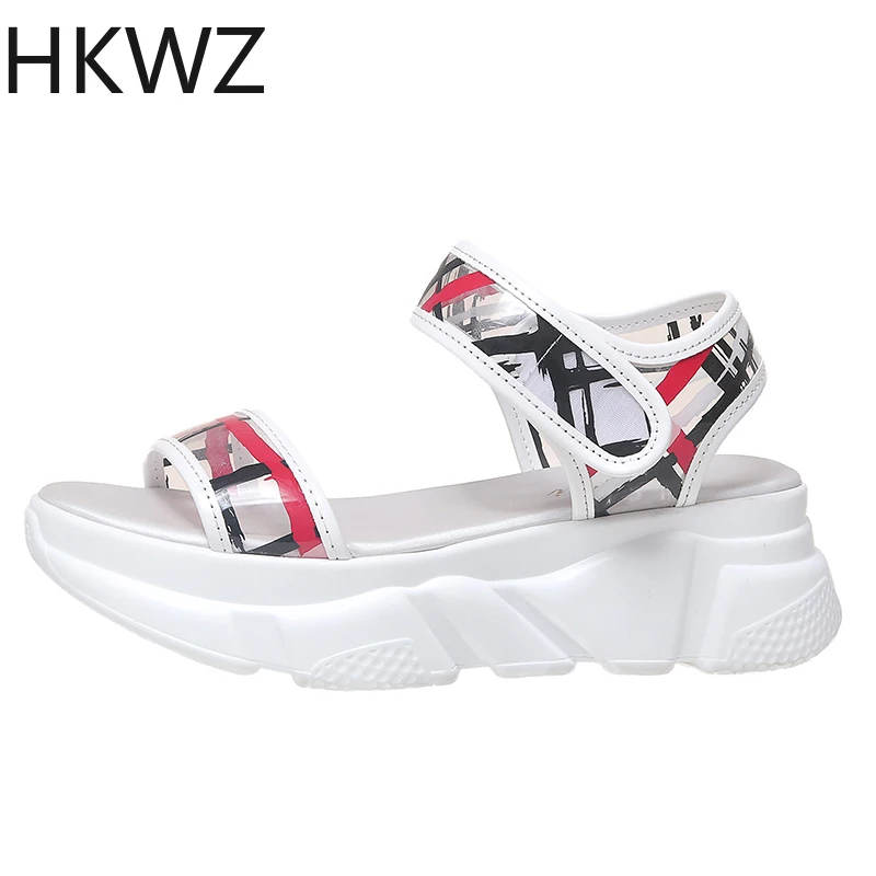 

Women's sandals New thick-bottom Roman-style muffin sandals wild non-slip student models beach gladiator shoes zapatos de mujer