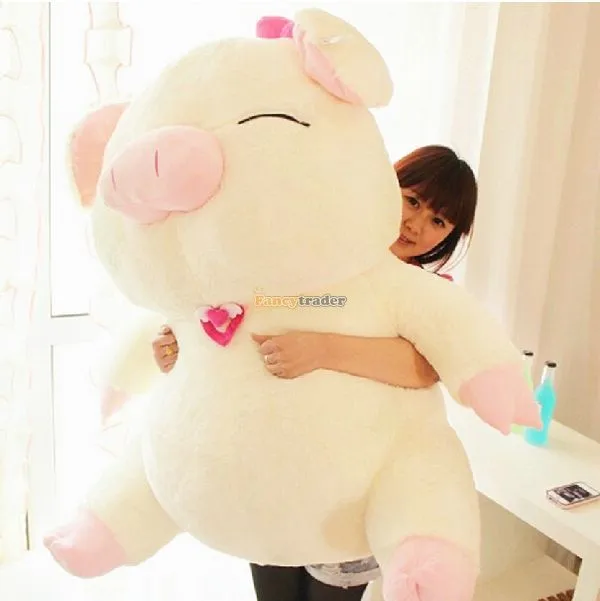 Fancytrader 43'' 110cm Huge Lovely Stuffed Cute Plush Soft Pig, Free Shipping FT50385 (1)