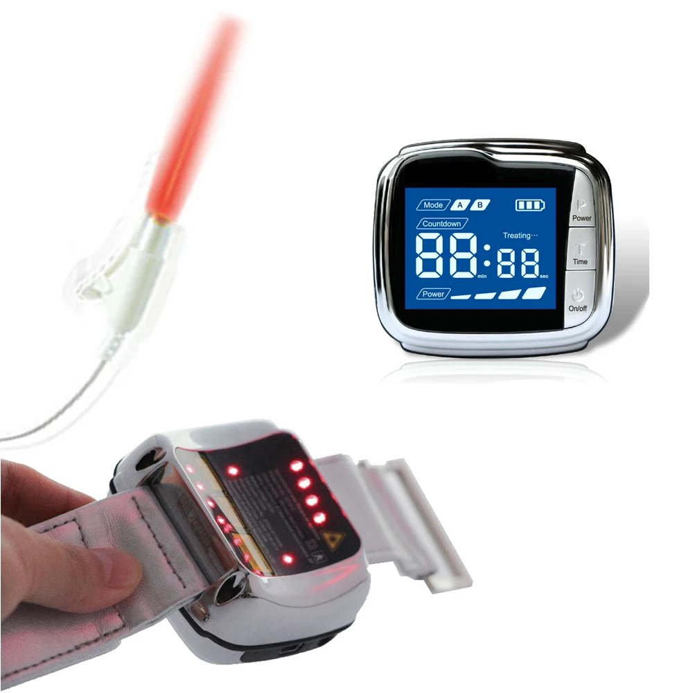 

Health Care Home Wrist Type Laser Watch High Blood Pressure High Blood Fat High Blood Sugar Diabetes Therapy Instrument