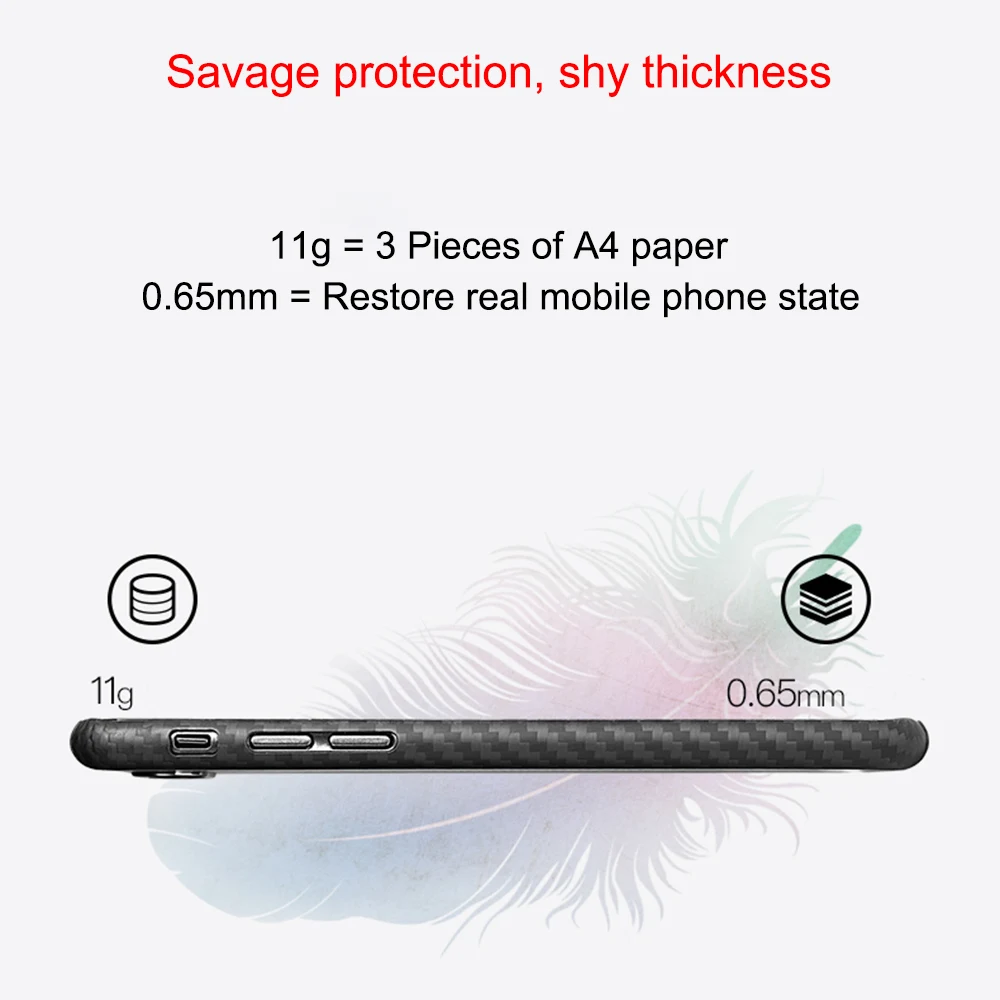 Slim Compatible Case for iPhone X Aramid Fiber [Real Body Armor Material] Case for iPhone XS XR XSMAX Cover Carbon Fiber Pattern iphone 11 Pro Max  silicone case