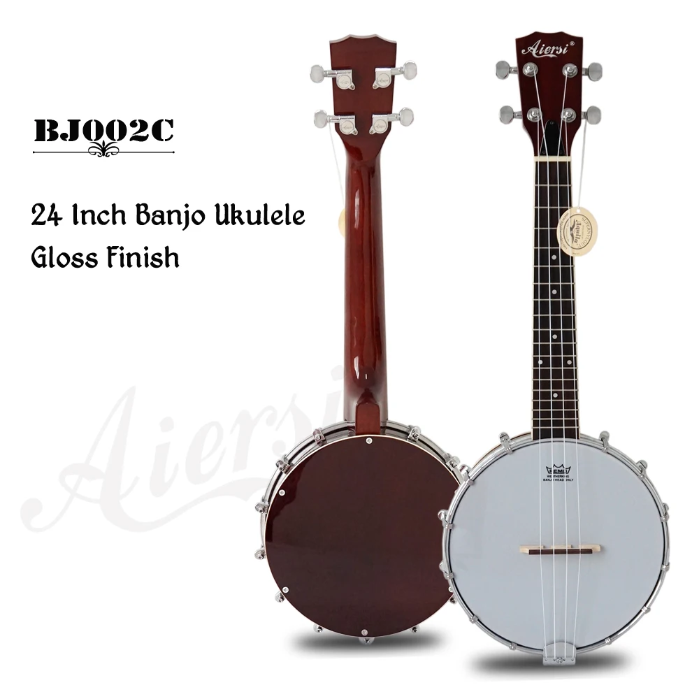 Aiersi бренд Китай 24 26 дюймов тенор Banjolele с резонатором крышка с обивкой мешок