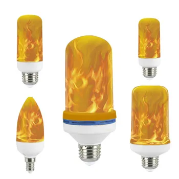 

LED Flame Lamp 3W 5W 7W 9W E27 E26 E14 E12 Flame Bulb AC 85-265V Effect Fire Light Bulbs Flickering Emulation Decor LED Lamp