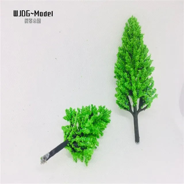 100PCS Ho Scale Plastic Miniature Model Trees For Building Trains Railroad Wargame Layout Scenery Landscape Diorama Accessories 2