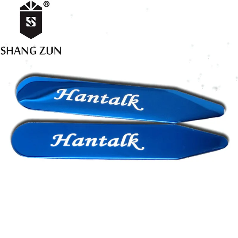 SHANH ZUN 2 шт. нержавеющая сталь 304 Sollar Ctays логотип на заказ воротник жесткости лазерный логотип высокого качества металлическая рубашка