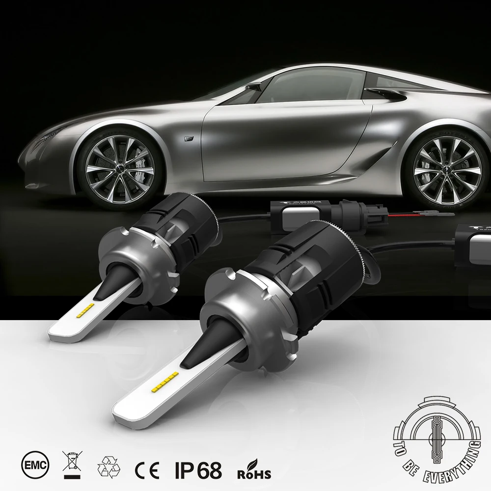 1 комплект Bullet D1S D2S D3S D4S B6 светодиодный фонарь 42 Вт 5200LM CSP Y11 чипы мини размер все в