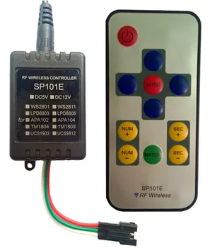 

Wireless APA102 RF led pixel controller;DC5V input;can control max 2048 apa102 pixels