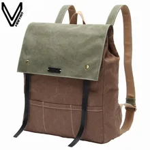 VEEVANV холщовый рюкзак мужской военный рюкзак для мальчиков и девочек винтажный толстый холщовый школьный рюкзак сумка на плечо, Рюкзак новейший