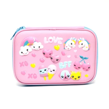 

1 Pc Unicorn Ice Cream Pencil Case EVA Kawaii Pen Bag Unicorn Pencil Box School Supply Students Gifts