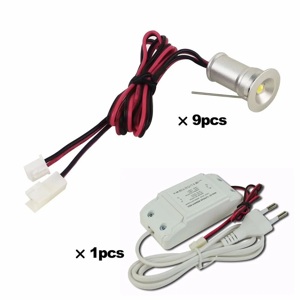  Mini 1W LED Spotlight Indoor Corridor Stair Lighting AC85-277V Dimmable 120D Ceiling Light 15mm Cut - 1000003328897