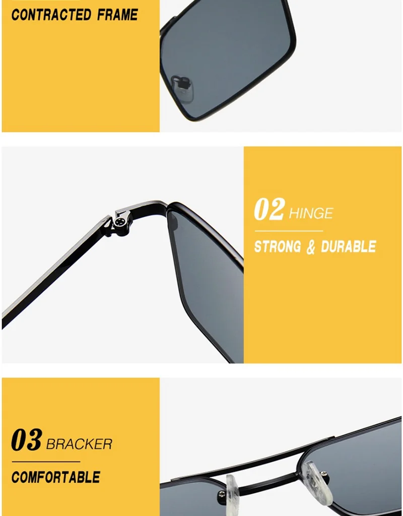 LEONLION винтажные Квадратные Солнцезащитные очки из сплава женские брендовые дизайнерские очки яркие цвета Градиент ретро солнцезащитные очки Oculos