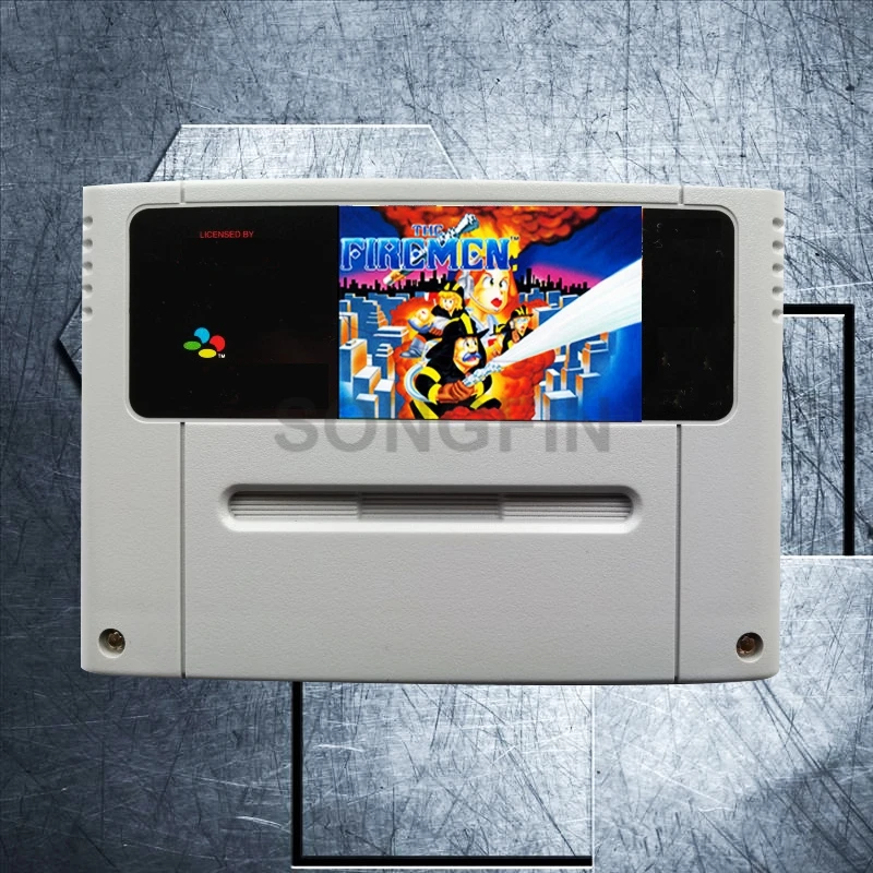 

The Firemen 16 Bit Big Gray Game Cartridge for PAL/EUR Version Game Console