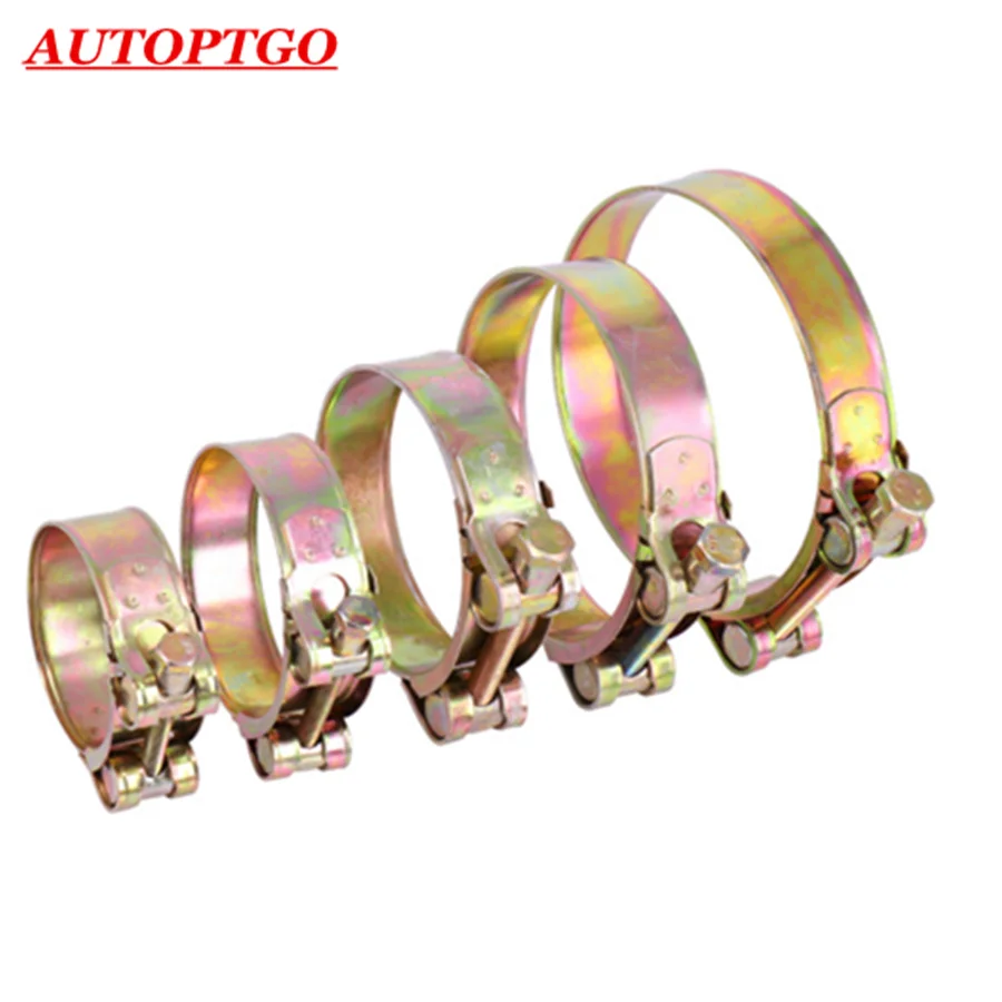

10Pc 2" 2.25" 2.5" 2.75" 3" 3.2" 3.5" Europ style High Pressure Tubing Clamp Hoop Tube Hose Pipe Clips Clamps Colorful Fastener