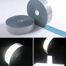 Filme vinílico de transferência de calor, alta visibilidade, diy, prata, reflexiva, ferro na fita da roupa do tecido