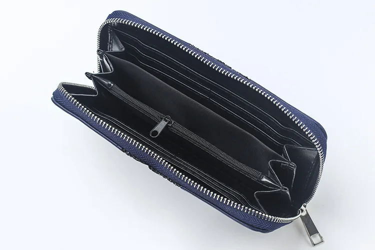 women wallet purse leather patchwork bags (4)
