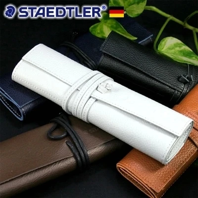 Staedtler кожаный чехол для ручек, чехол для карандашей, сумка для карандашей 900LC-CA, Staedler Camel/Black/White, Япония