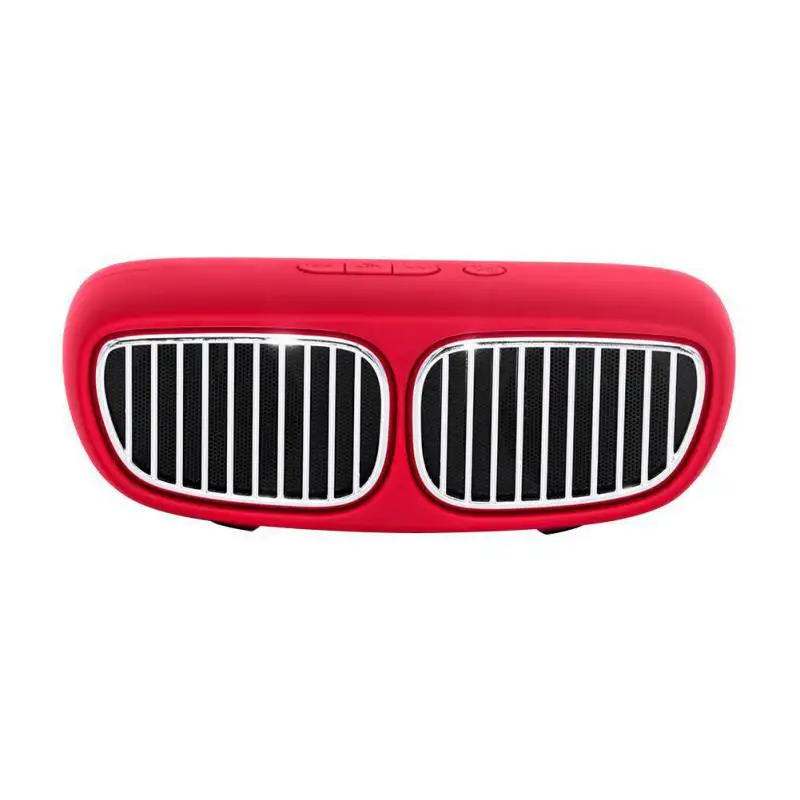 NR- автомобиль на открытом воздухе Беспроводной Bluetooth колонки 3D объемный стерео Hi-Fi звук Качество Поддержка FM радио с разъемом подачи внешнего сигнала AUX Hands-free - Цвет: Красный