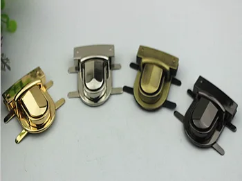 

Luggage hardware accessories gold silver die-casting twist lock Mortise lock bag lock