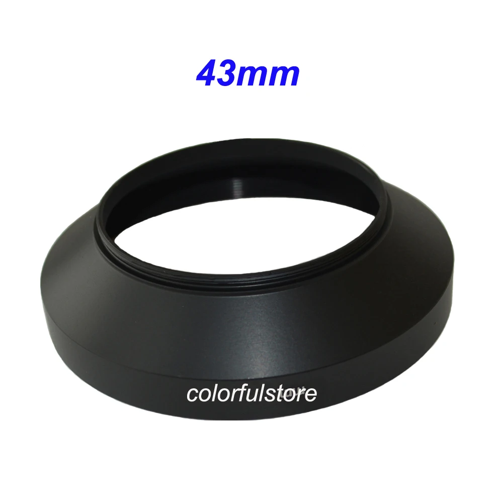 43mm Wide angle Metal Camera Lens Lenses Hood Holder Filter Filters