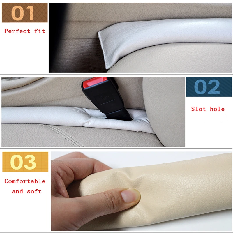 Декоративные Чехлы для автомобильных сидений с зазором, наполнитель, подушка с защитой от протечек из искусственной кожи, практичная