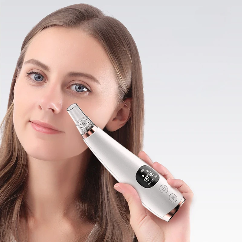 

LCD Display Electric Facial Blackhead Acne Vacuum Suction Vacuum Blackhead Remover Pore Vacuum Cleaner Skin Care Tools