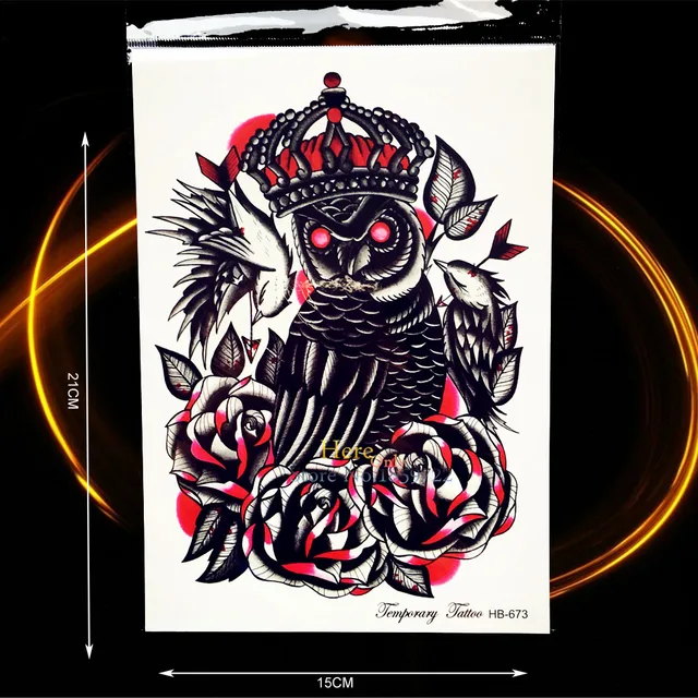 summer style onderarm tattoo demon evil owl king rose blood bird summer style onderarm tattoo demon evil owl king rose blood bird
