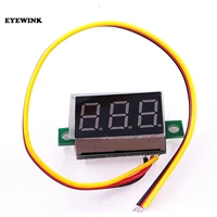Mini 0.28 Inch 0.28 ''3 Bits Dc 0-100V Digitale Rood/Blauw/Groen Led Display panel Voltage Meter Voltmeter Tester 39% Off