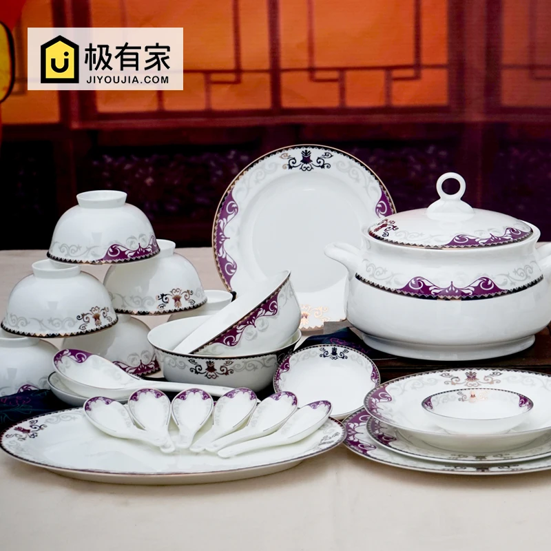 Jingdezhen High Grade Ceramic Tableware China Dishes Gift Jingdezhen High Grade Ceramic Tableware