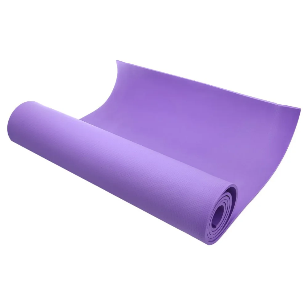 

6cm Thick Non-slip Fitness Pilates Yoga Mat Pad purple 173*61cm