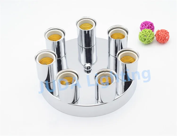 Винтаж edison 180 мм потолок поднялся навес с несколькими лампы чашки E27 разъем керамический держатель лампы светодиодные Основание Настенный светильник люстры