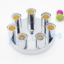 Винтаж edison 180 мм потолок поднялся навес с несколькими лампы чашки E27 разъем керамический держатель лампы светодиодные Основание Настенный светильник люстры