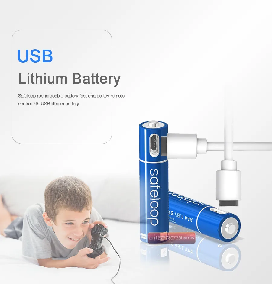 Mirco USB аккумуляторная батарея AAA Батарея 600mAh AAA 1,5 V игрушки удаленные аккумуляторы с контроллером литий-полимерная батарея