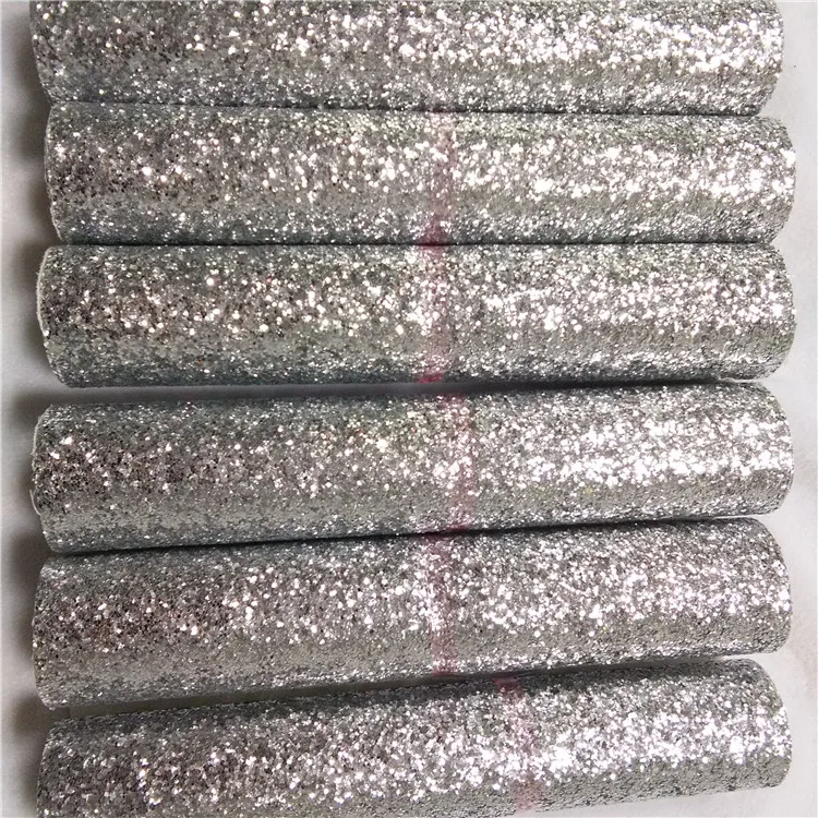 

eco-friendly glitter fabric sheet one color 6 rolls per bag used for wallpaper ,pelmet bows