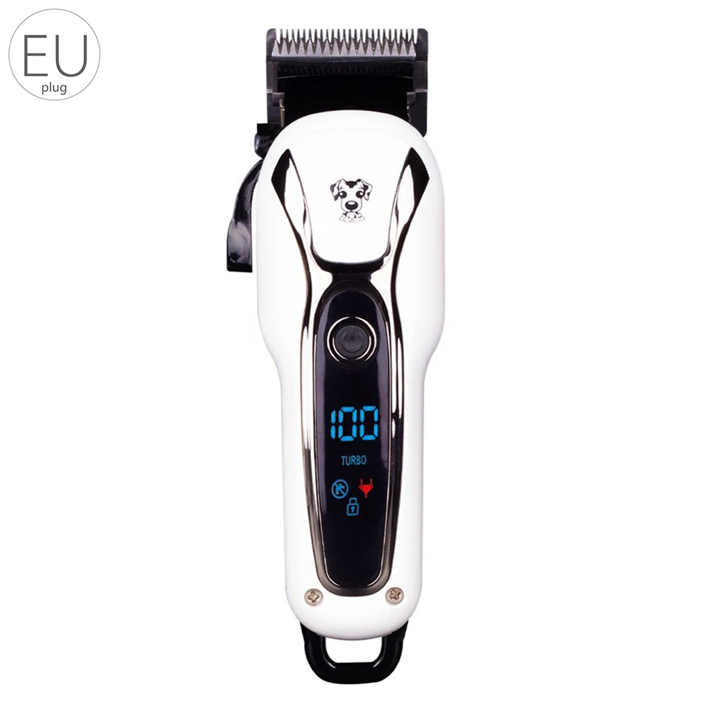 Professional LCD Electric Pet Hair Cutter Animal Grooming Clipper Pet