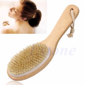 

Full Body Natural Bristle Dry Skin Exfoliation Brush Detox Cellulite Cleaner
