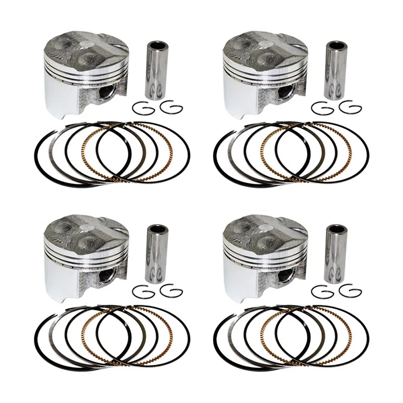

4Pcs Motorcycle Cylinder Bore Size 55~56.5mm Piston Rings Kit For Honda VFR400 VFR 21 24 30 NC30 RVF35 NC35