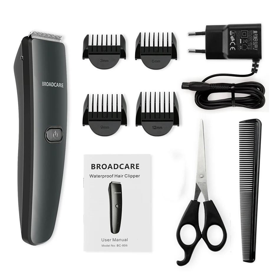 cutting hair with electric trimmers