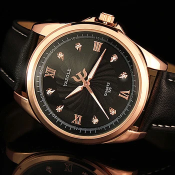 

2020 Yazole Watch Thread Business Men Watch Korean Large Dial Male Watch Rhinestone Designer Relojes Hombre Relogio Masculino