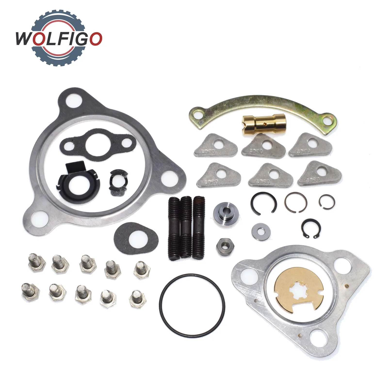 

WOLFIGO New KKK K03 Turbocharger Turbo Charger Repair Kit for Rebuild Gasket & Bolt Set Turbo Car Vehicles Repairing Tools