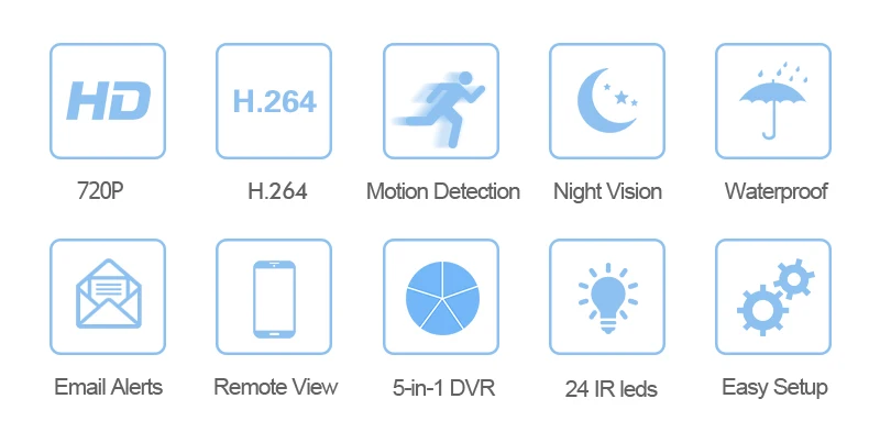 Techage XMeye 4CH HD AHD DVR 4 шт. 720 P 1200TVL AHD Наружные камеры безопасности IR Led домашняя система безопасности комплект видеонаблюдения 2 ТБ HDD