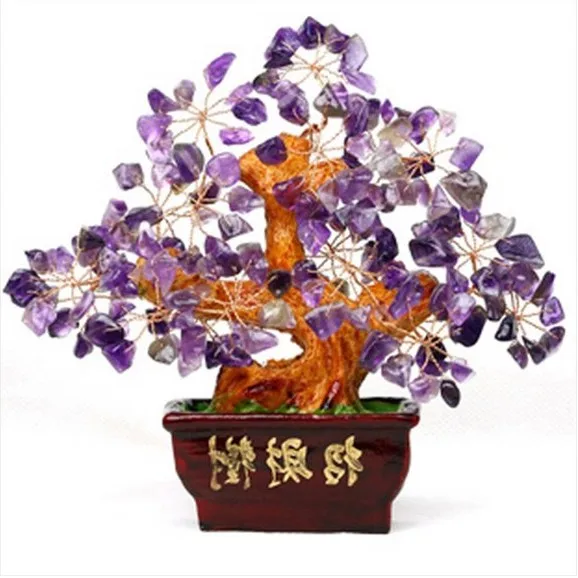 

Natural Amethyst Quartz Gem Stone Money Tree