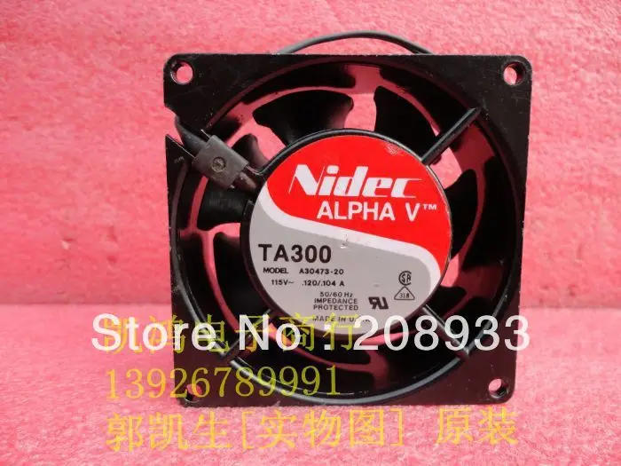 

For NIDEC TA300 A30473-20 115V 0.12A 8038 8CM +cooling fan