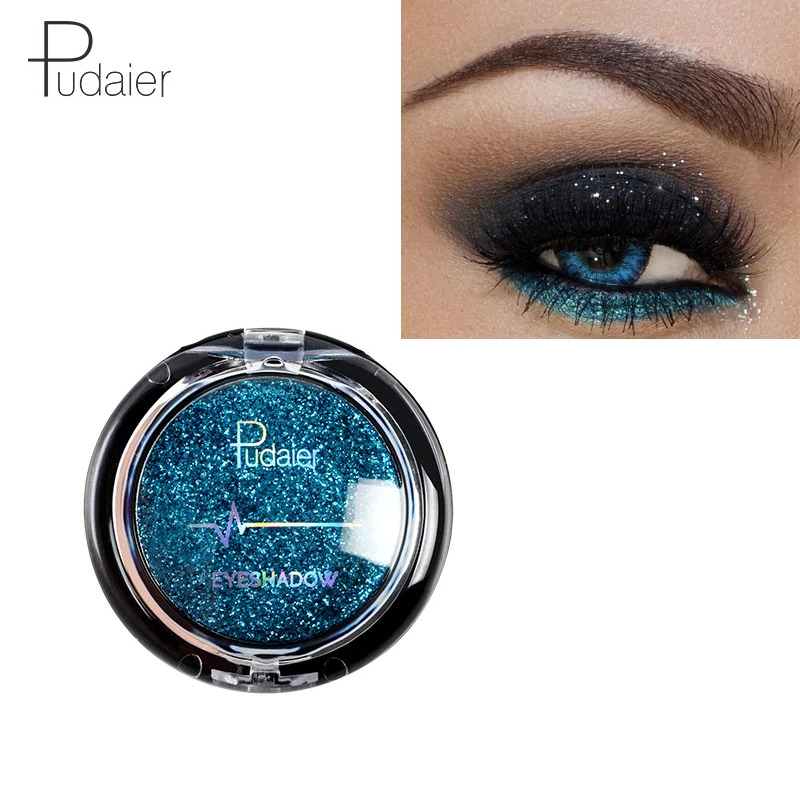 

Pudaier Glitter Eyeshadow Smokey Eye Shadow 20 Colors Shimmer Sparkle Eyeshadow Palette of Shadows Makeup Palettes Cosmetics