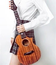 Enya M6 Cutaway Ukulele Tenor 3A Solid Mahogany Body with Enya cotton bag Four String Guitar Musical instruments Enya M6 Cutaway Ukulele Tenor 3A Solid Mahogany Body with Enya cotton bag Four String Guitar Musical instruments